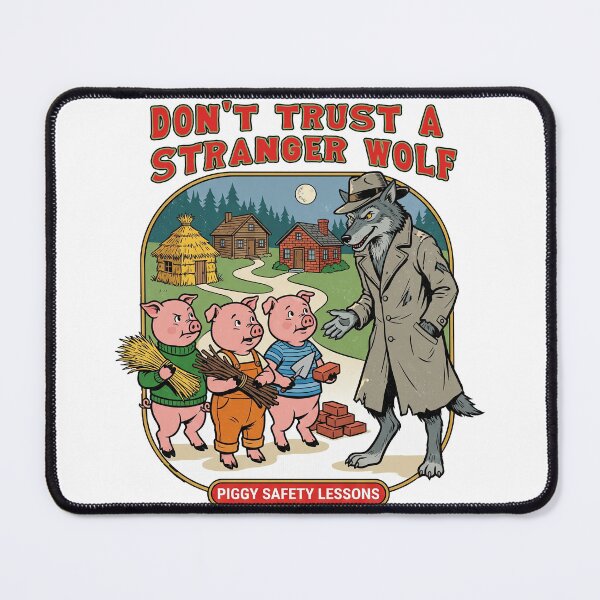 Item preview, Don't Trust Stranger Wolf Piggy designed and sold by TeeARTHY.