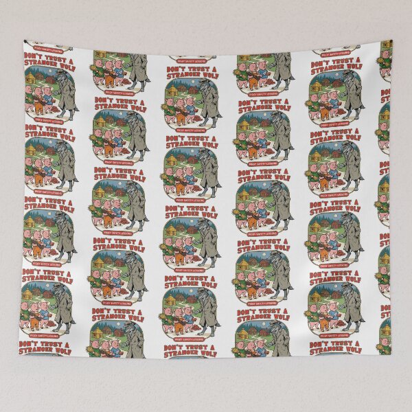 Item preview, Don't Trust Stranger Wolf Piggy designed and sold by TeeARTHY.