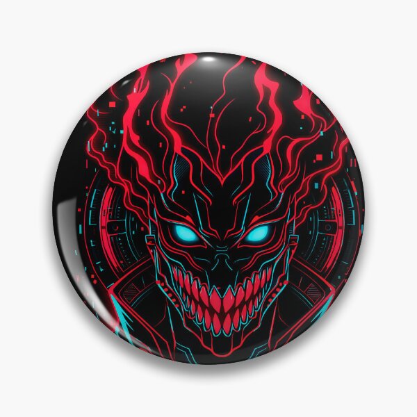 Item preview, Cyberpunk Demon Mask – Neon Oni Glitch Aesthetic Gaming Design designed and sold by Italkam.