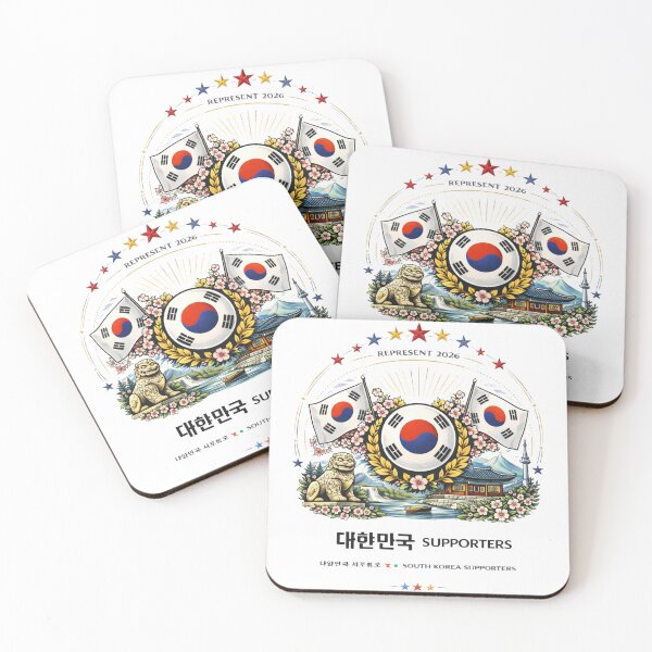 Artikelvorschau, Korea Kunst 2026 – Taegeuk Blossom Fußballwappen entworfen und verkauft von Inner Flame Studio.