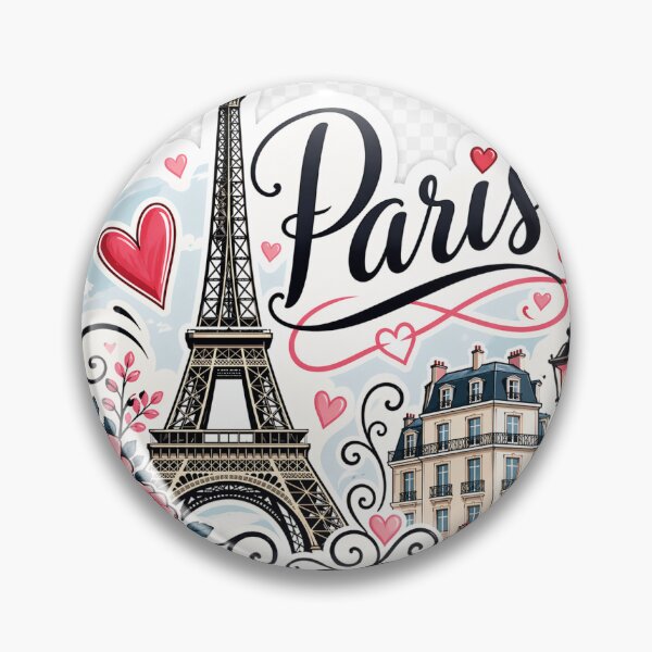 Item preview, Romantic Paris Sticker designed and sold by DonaRoma.