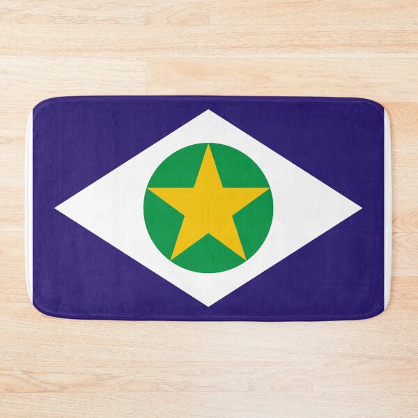 Item preview, Mato Grosso Square Flag Brazil State Emblem designed and sold by NTGUILTY.