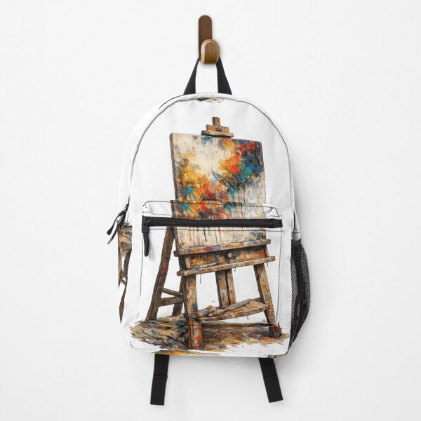 Item preview, Colorful Abstract Paint Splash on Artist Easel designed and sold by jgvisualarts.