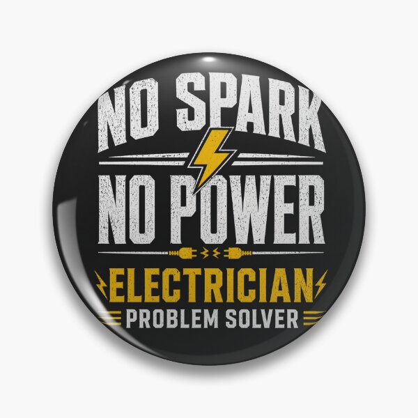 Item preview, No Spark No Power Electrician Funny Shirt designed and sold by Drip5.