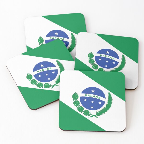 Item preview, Parana Square Flag Brazil State Emblem designed and sold by NTGUILTY.