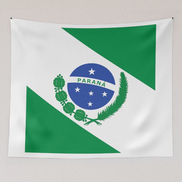 Item preview, Parana Square Flag Brazil State Emblem designed and sold by NTGUILTY.