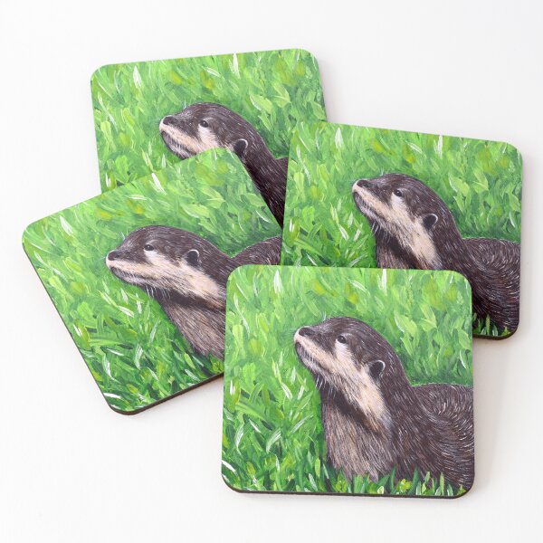Item preview, Little River Otter Painting designed and sold by Art by Kirsten Sneath.
