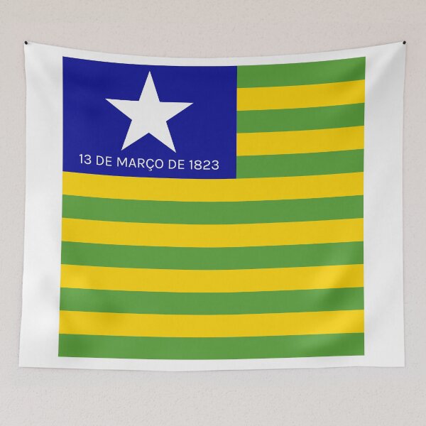 Item preview, Piaui Square Flag Brazil State Emblem designed and sold by NTGUILTY.