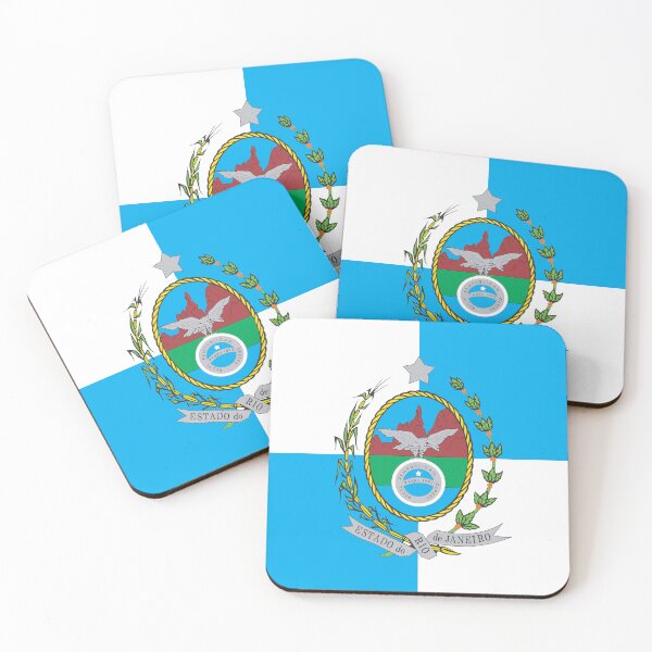 Item preview, Rio de Janeiro Square Flag Brazil State Emblem designed and sold by NTGUILTY.