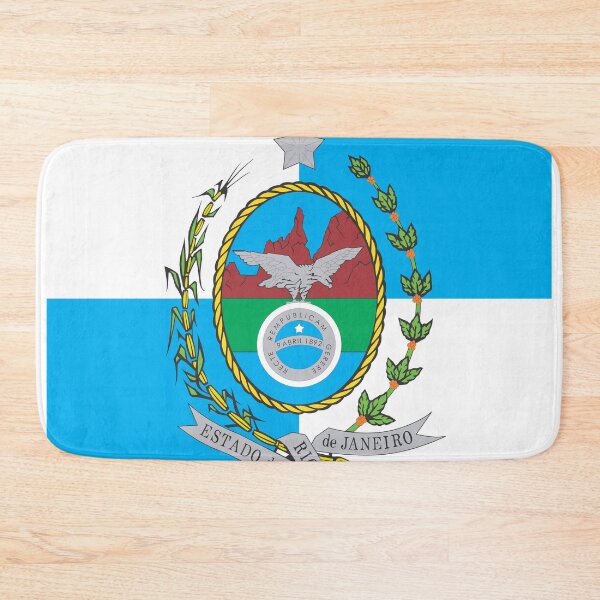 Item preview, Rio de Janeiro Square Flag Brazil State Emblem designed and sold by NTGUILTY.