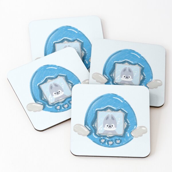 Item preview, SKZOO | Wolfchan Tamagotchi - Blue edition designed and sold by an-seven.