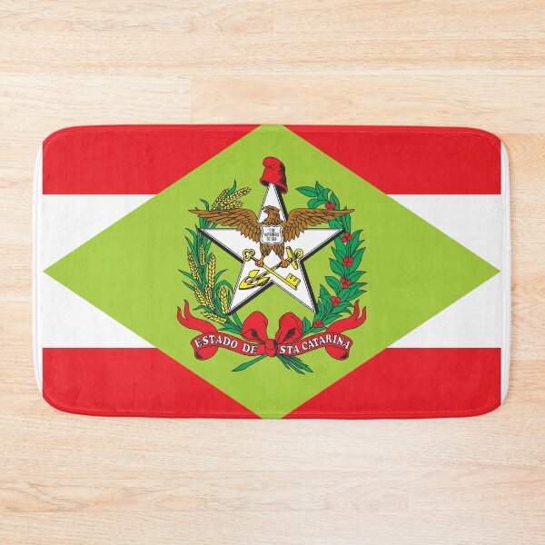 Item preview, Santa Catarina Square Flag Brazil State Emblem designed and sold by NTGUILTY.