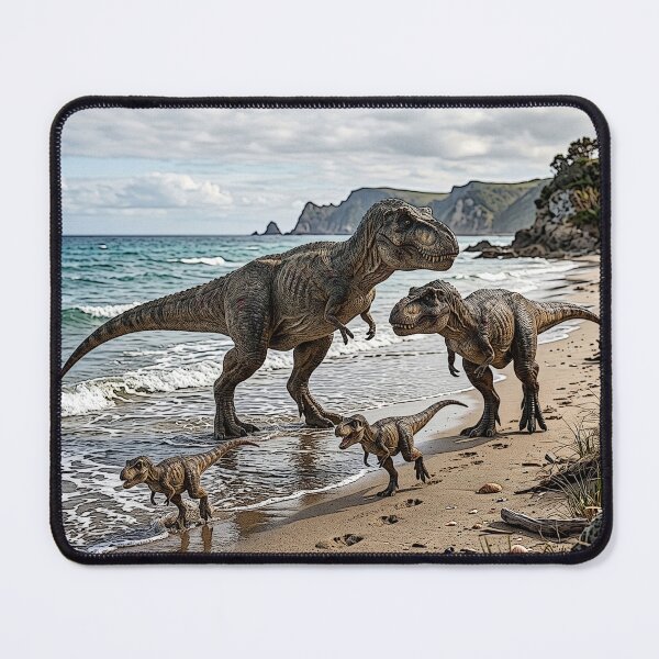 Item preview, Dinosaurs roaming on a beach designed and sold by Infopreneur1231.