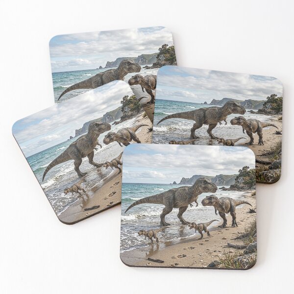 Item preview, Dinosaurs roaming on a beach   designed and sold by Infopreneur1231.