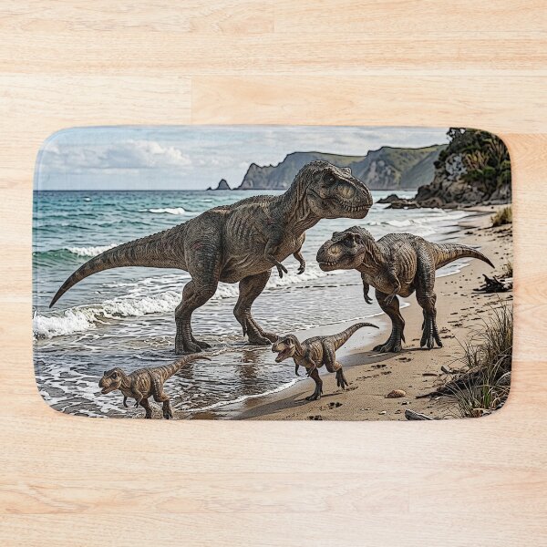 Item preview, Dinosaurs roaming on a beach   designed and sold by Infopreneur1231.