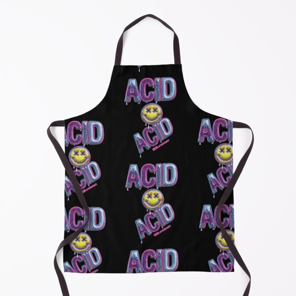 Item preview, Melting 3D Acid Smiley Face – Neon Y2K Rave Graphic designed and sold by RaveCultureLab.