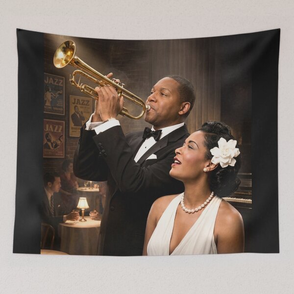 Item preview, Jazz Legends – Billie Holiday & Wynton Marsalis  designed and sold by DBM Photo Art 1.