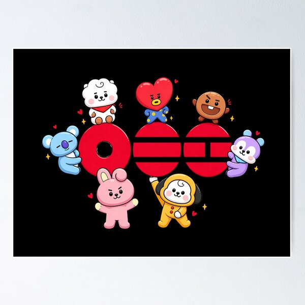 Bt21 And Bts Posters for Sale | Redbubble
