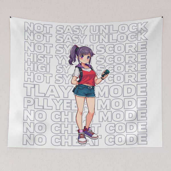 Item preview, Not Easy Unlock – Pixel Gamer Babe designed and sold by Dhenin Studio.