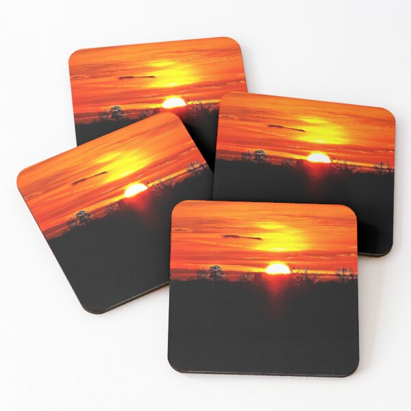 Item preview, Vibrant Sunset Over Forest Horizon designed and sold by Stacey's unpromised.