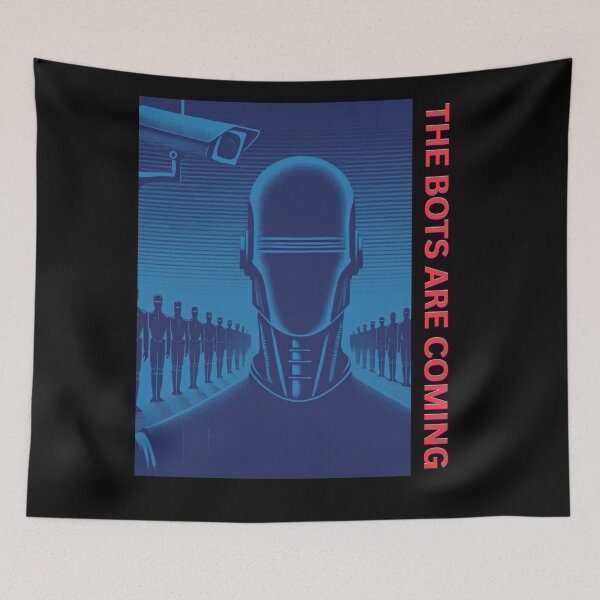 Item preview, Powered by AI Robot Design Futuristic Artificial Intelligence Tech Aesthetic Machine Learning Cyberpunk Graphic designed and sold by TEEJAMBOREE.