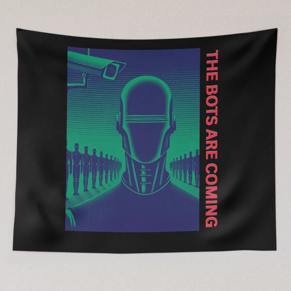 Item preview, Powered by AI Robot Design Futuristic Artificial Intelligence Tech Aesthetic Machine Learning Cyberpunk Graphic designed and sold by TEEJAMBOREE.