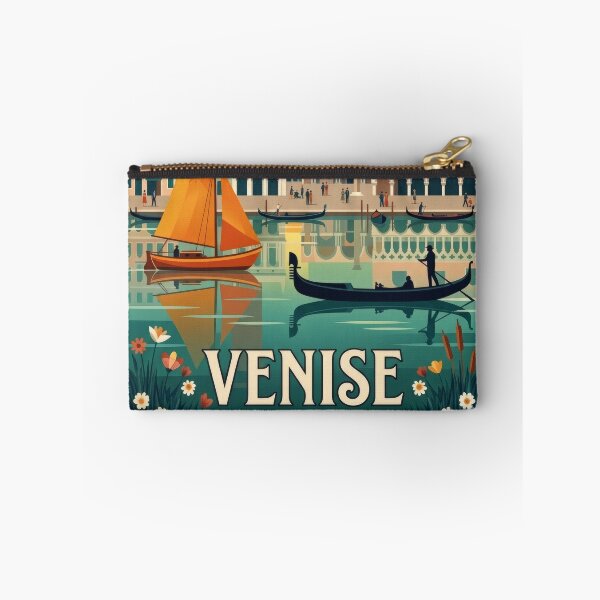 Item preview, Venice Italy Vintage Travel Poster | Gondola & St Mark’s Square Illustration | Retro Wall Art designed and sold by Witsprings.