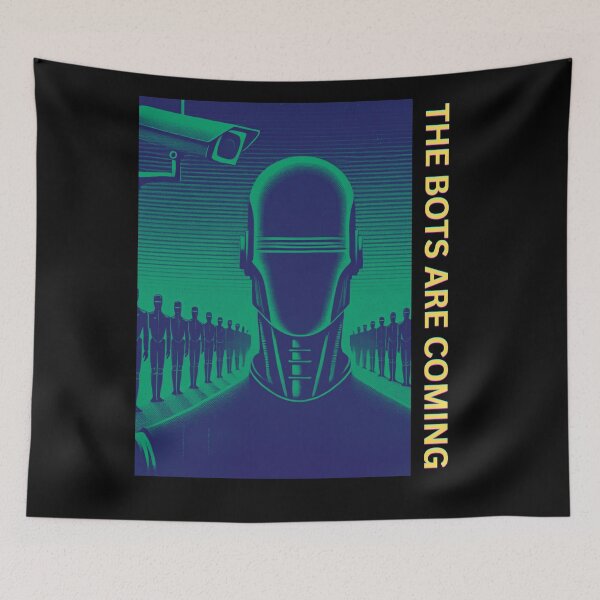 Item preview, Powered by AI Robot Design Futuristic Artificial Intelligence Tech Aesthetic Machine Learning Cyberpunk Graphic designed and sold by TEEJAMBOREE.