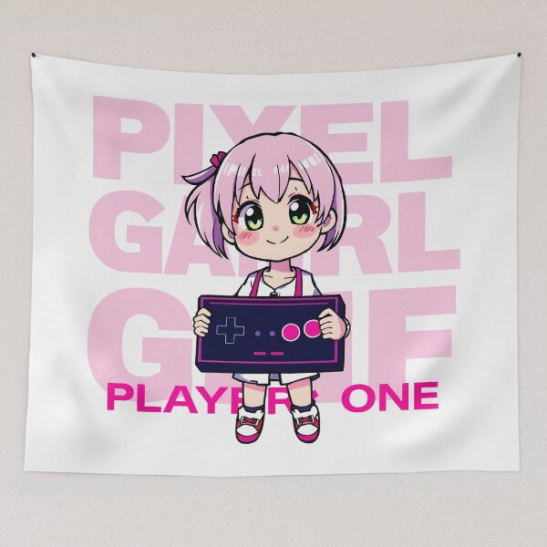 Item preview, Pixel Perfect Babe – Neon Arcade Pixel Girl designed and sold by Dhenin Studio.
