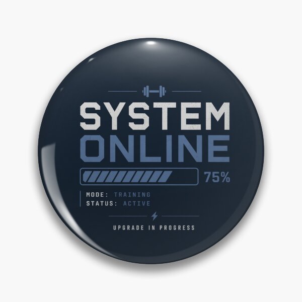 Item preview, System Online Gym T-Shirt – Fitness Motivation Shirt, Tech Style Workout Tee, Progress Bar Gym Shirt, Gaming Fitness Apparel designed and sold by ironstudio1.