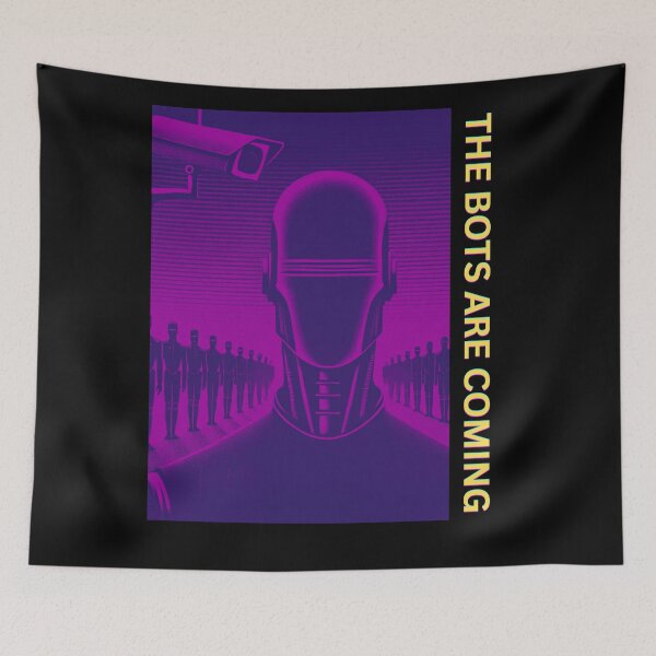 Item preview, Powered by AI Robot Design Futuristic Artificial Intelligence Tech Aesthetic Machine Learning Cyberpunk Graphic designed and sold by TEEJAMBOREE.