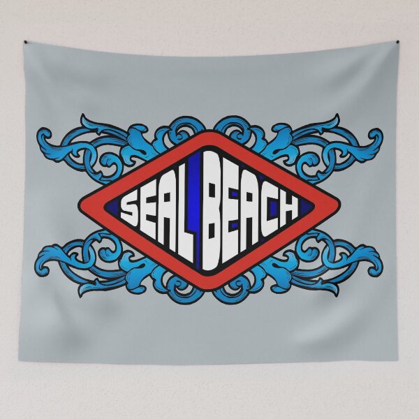 Item preview, Seal Beach California retro sign designed and sold by studioss76.