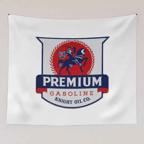 Item preview, Vintage Knight Oil Company Premium Gasoline designed and sold by QuayTradingCo.