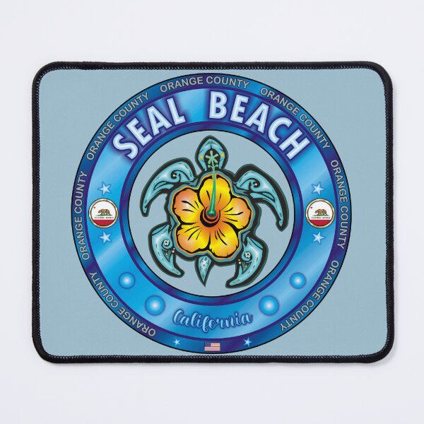 Item preview, Seal Beach California sea turtle hibiscus designed and sold by studioss76.