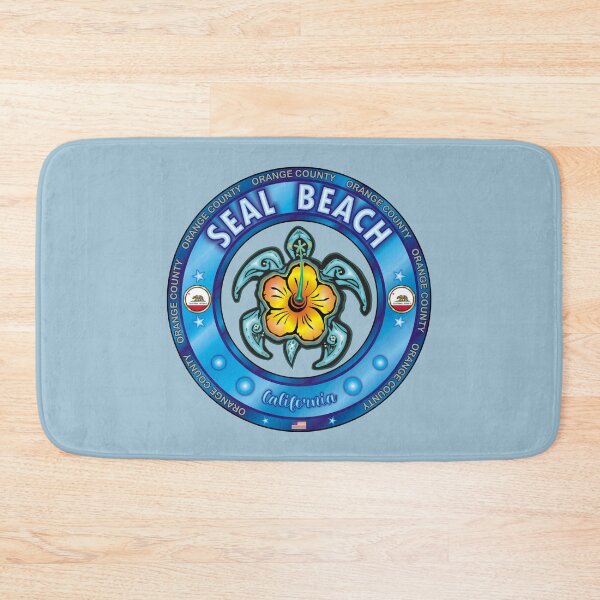 Item preview, Seal Beach California sea turtle hibiscus designed and sold by studioss76.