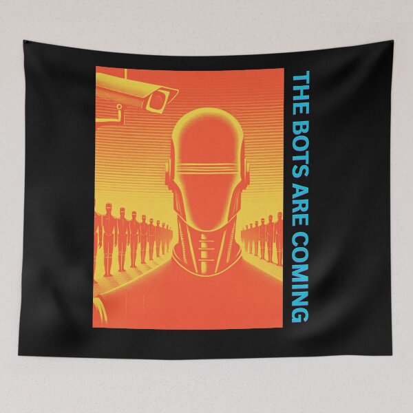Item preview, Powered by AI Robot Design Futuristic Artificial Intelligence Tech Aesthetic Machine Learning Cyberpunk Graphic designed and sold by TEEJAMBOREE.