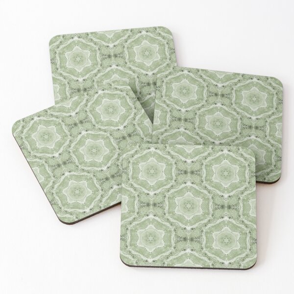 Item preview, Boho Hexagon Mandala Pattern in Green designed and sold by Artistestella.