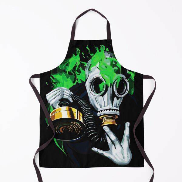 Item preview, Gas Mask Green Smoke Toxic Art designed and sold by RamyGallery.