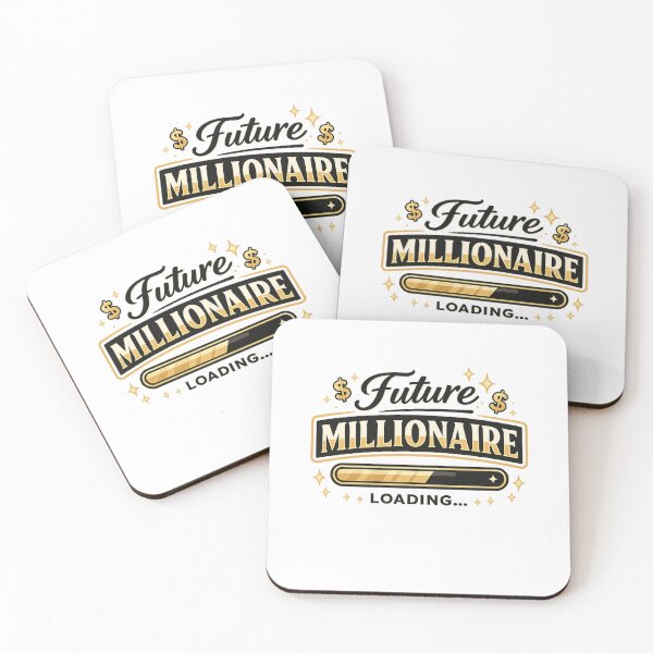 Item preview, Future Millionaire Loading – Luxury Money Mindset Motivational Quote Gold Aesthetic designed and sold by RepRepublic.