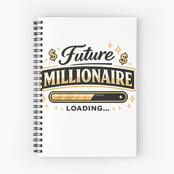 Item preview, Future Millionaire Loading – Luxury Money Mindset Motivational Quote Gold Aesthetic designed and sold by RepRepublic.