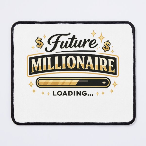 Item preview, Future Millionaire Loading – Luxury Money Mindset Motivational Quote Gold Aesthetic designed and sold by RepRepublic.