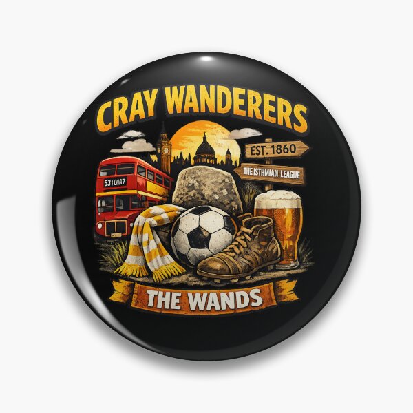 Item preview, Cray Wanderers Vintage Design Non League Football Fan Shirt designed and sold by GarnerSupplyCo.