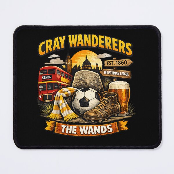 Item preview, Cray Wanderers Vintage Design Non League Football Fan Shirt designed and sold by GarnerSupplyCo.
