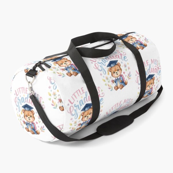 Item preview, Adorable Watercolor Teddy Bear Graduation: Little Miss Graduate with Pastel Flowers designed and sold by VibranPalette.