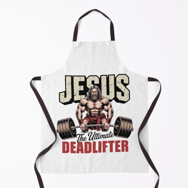 Item preview, Jesus The Ultimate Deadlifter Funny Christian Workout Gym designed and sold by graphic-genie.