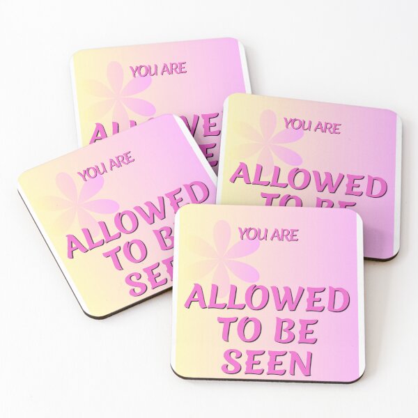 Item preview, You Are Allowed To Be Seen - Affirmation designed and sold by LAJdesigns.
