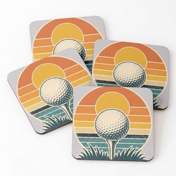 Item preview, Funny Retro Golf - The Art of Playing From The Wrong Fairway - Vintage Sunset Golfer designed and sold by BelievingCreate.
