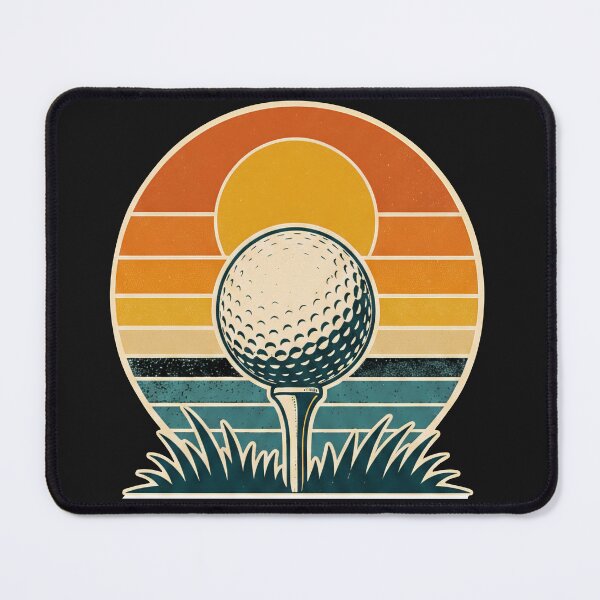 Item preview, Funny Retro Golf - The Art of Playing From The Wrong Fairway - Vintage Sunset Golfer designed and sold by BelievingCreate.