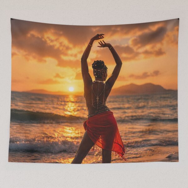 Item preview, Sunset Ritual – Ocean Silhouette designed and sold by TedKentPhoto.