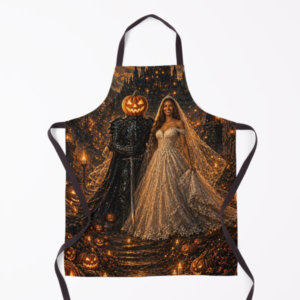 Item preview, Headless Horseman Enchanted Wedding Scene – Fantasy Romance Gothic Art designed and sold by TheHorsemanRidesAgain.